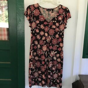 New York & Company Black and Red Dress